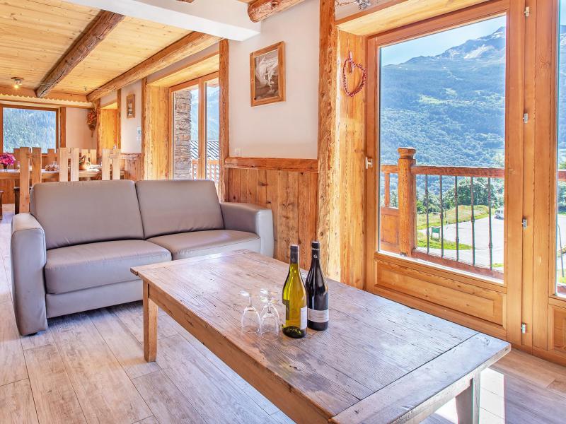 Rent in ski resort Chalet Farmhouse - Les Arcs - Living room