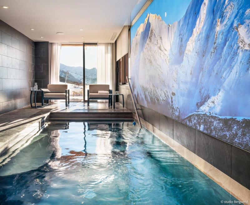Rent in ski resort 9 room triplex chalet 15 people - Chalet L'Arpoza - Les Arcs - Swimming pool