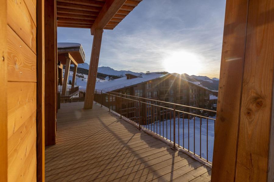 Rent in ski resort 8 room triplex chalet 14 people - Chalet L'Eden - Les Arcs - Balcony