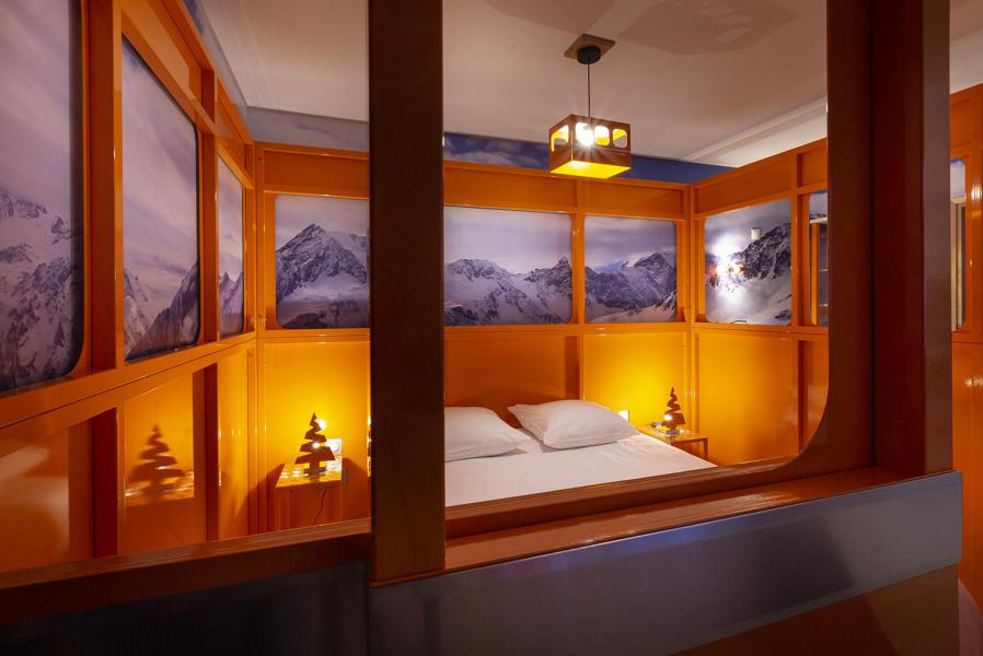 Location au ski Chambre 2 personnes (TELEPHERIQUE) - Hôtel Base Camp Lodge - Les Arcs - Lit double