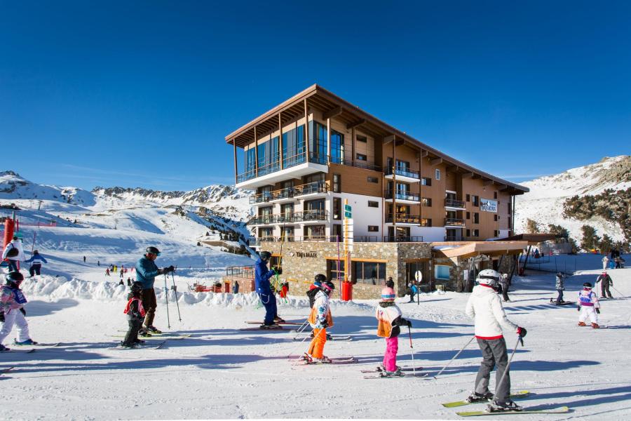 Ski verhuur Hôtel Taj-I Mah - Les Arcs - Buiten winter