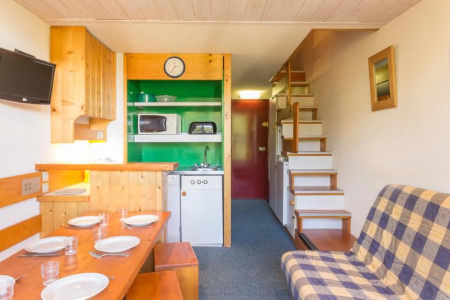 Rent in ski resort 2 room mezzanine apartment 6 people (420) - La Résidence l'Archeboc - Les Arcs - Living room