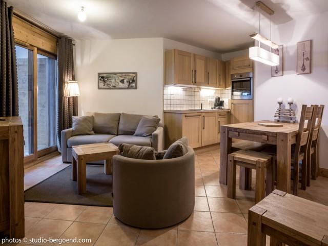 Skiverleih 2-Zimmer-Holzhütte für 5 Personen (30) - La Résidence l'Iseran - Les Arcs - Wohnzimmer