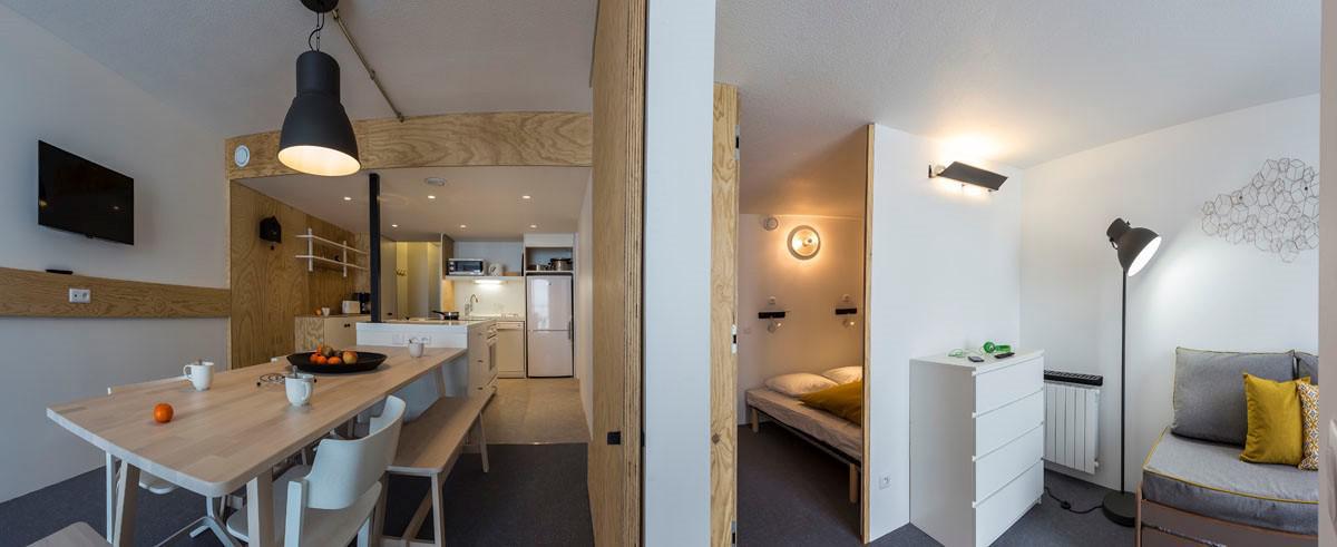 Alquiler al esquí Apartamento 3 piezas para 7 personas (1056) - La Résidence Varet - Les Arcs - Apartamento