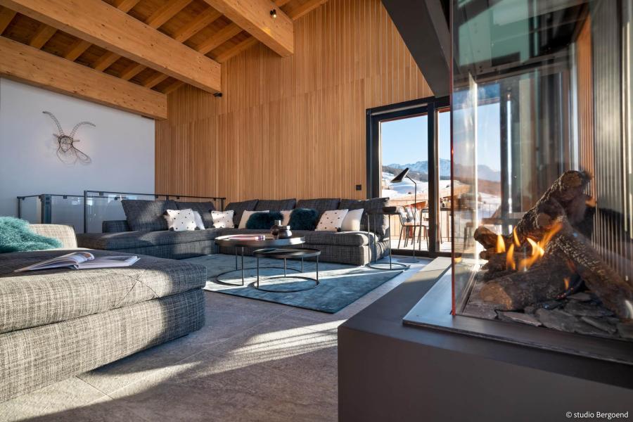 Skiverleih 9 Zimmer Chalet für 12 Personen - Le Chalet Osarcs - Les Arcs - Wohnzimmer