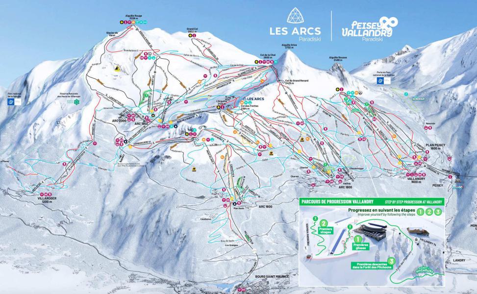 Location au ski Studio 4 personnes (4093) - Résidence Adret - Les Arcs