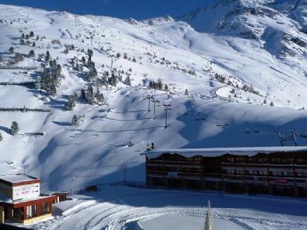 Location au ski Studio 3 personnes (725) - Résidence Aiguille Rouge - Les Arcs - Extérieur hiver
