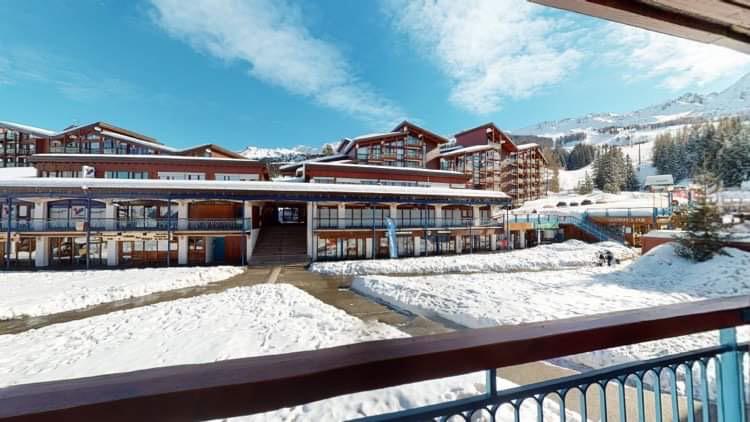 Skiverleih Wohnung 3 Zimmer Schlafnische 5 Personen (619) - Résidence Arandelières - Les Arcs - Balkon