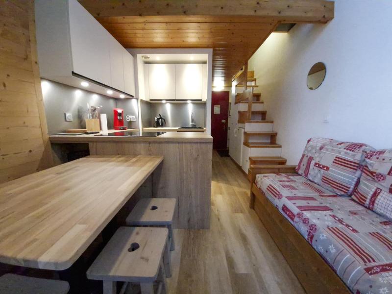 Skiverleih Studio Schlafnische 4 Personen (111) - Résidence Archeboc - Les Arcs - Wohnzimmer