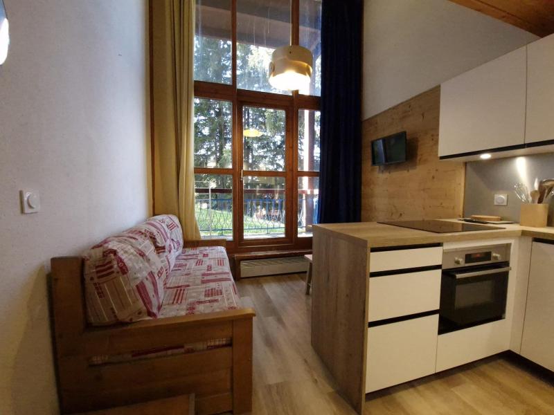 Skiverleih Studio Schlafnische 4 Personen (111) - Résidence Archeboc - Les Arcs - Wohnzimmer