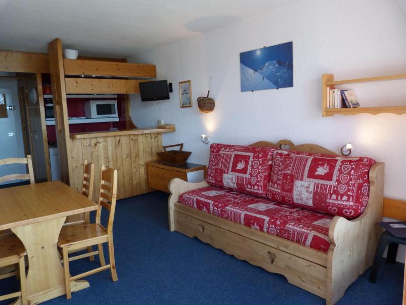 Ski verhuur Appartement 2 kamers 5 personen (306) - Résidence Bequi-Rouge - Les Arcs - Woonkamer