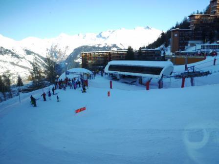 Location au ski Studio 4 personnes (554) - Résidence Cascade - Les Arcs - Extérieur hiver