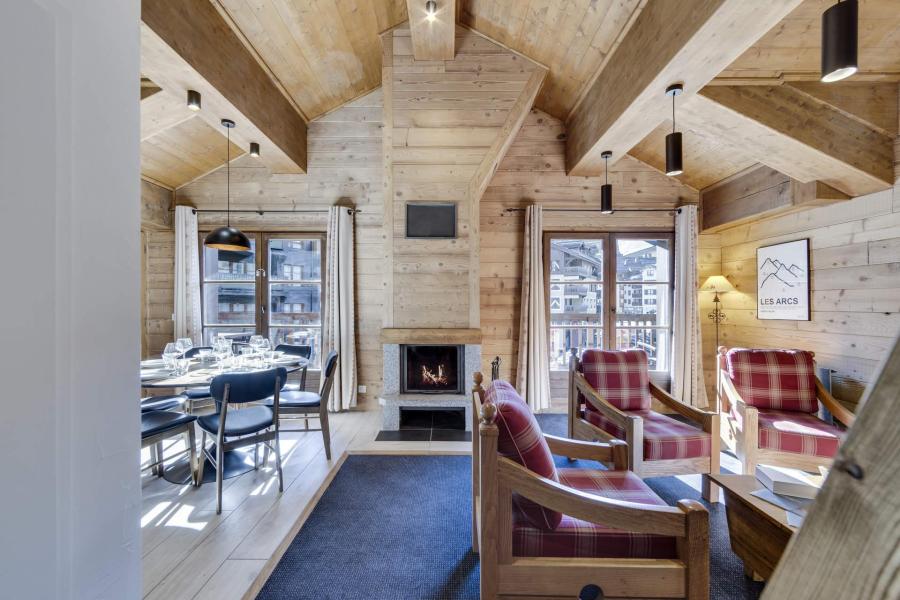 Location au ski Appartement 3 pièces mezzanine 6 personnes (630) - Résidence Chalet des Lys - Les Arcs - Séjour