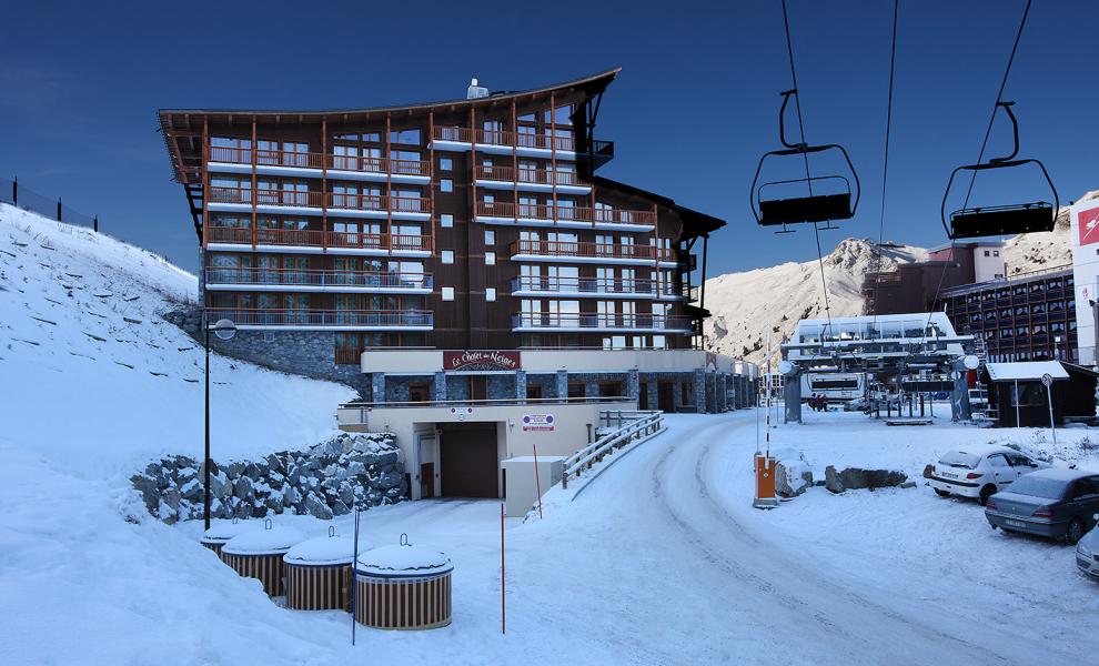 Аренда на лыжном курорте Résidence Chalet des Neiges Cîme des Arcs - Les Arcs - зимой под открытым небом