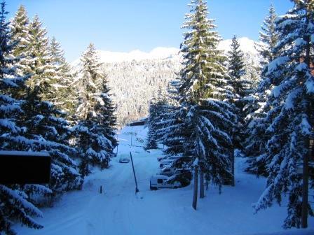Vakantie in de bergen Studio bergnis 4 personen (839) - Résidence des Belles Challes - Les Arcs - Buiten winter