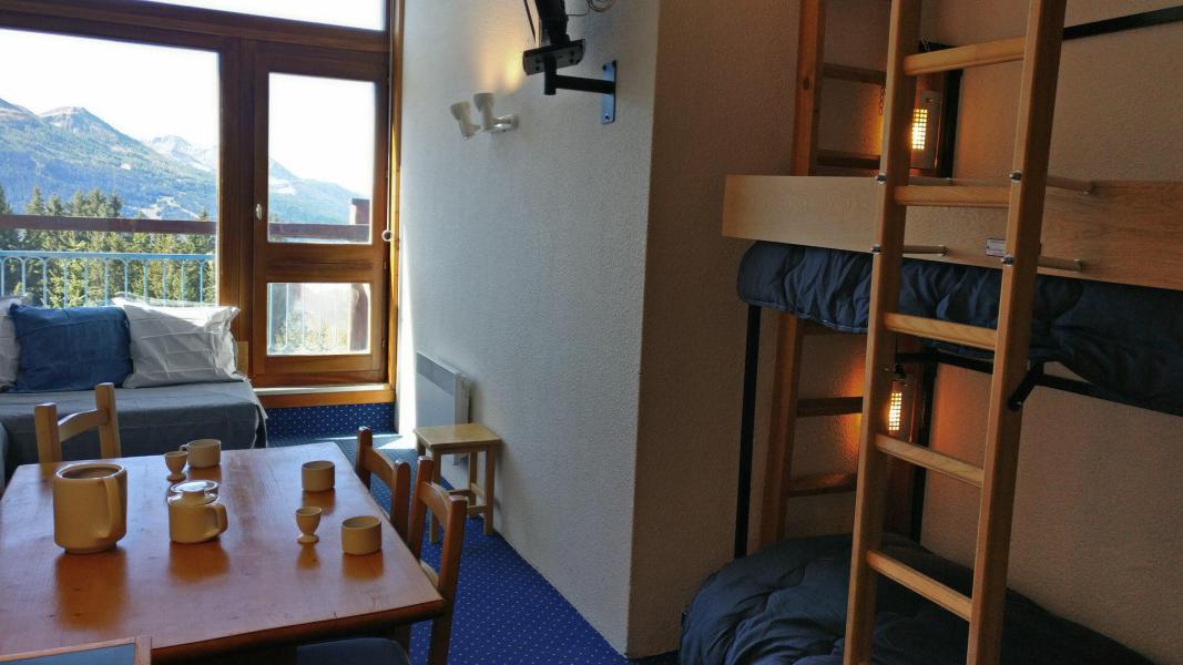 Ski verhuur Studio bergnis 4 personen (1118) - Résidence des Belles Challes - Les Arcs - Woonkamer