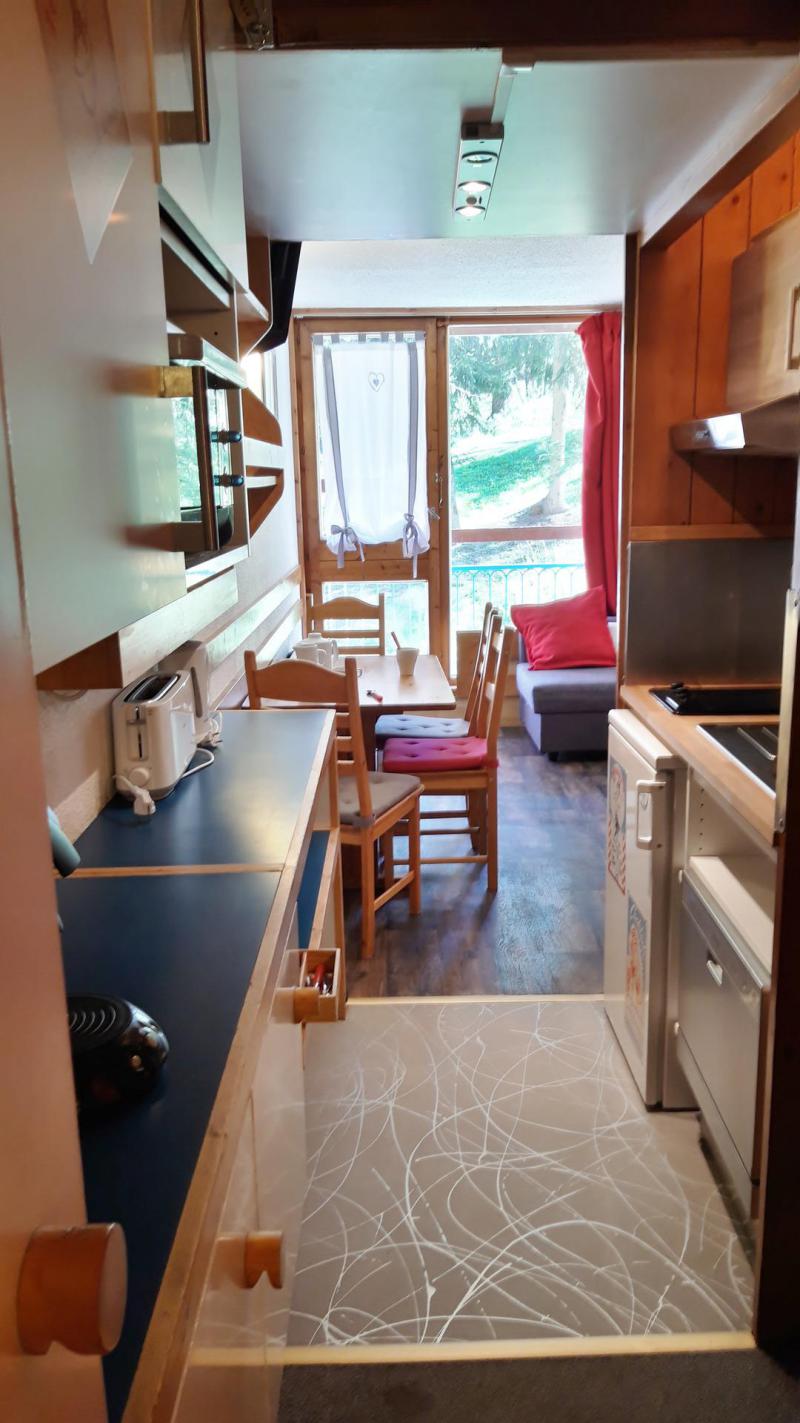 Ski verhuur Studio bergnis 4 personen (421) - Résidence des Belles Challes - Les Arcs - Woonkamer