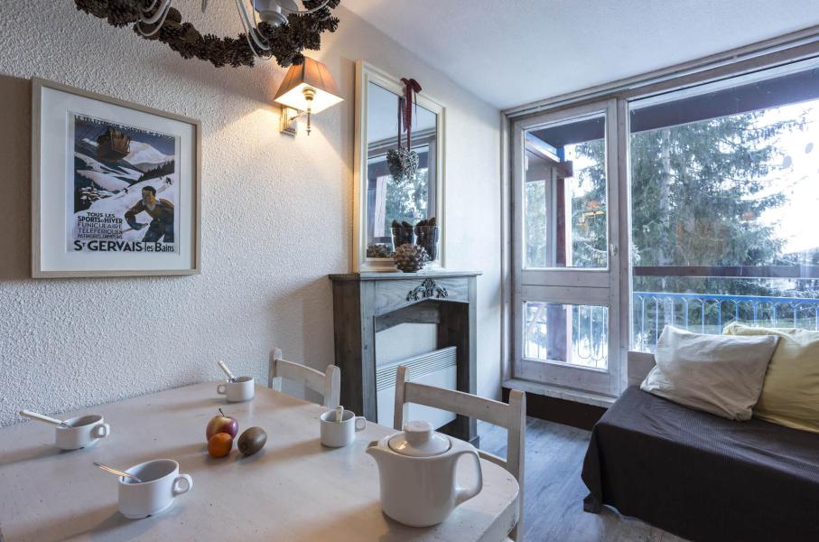 Ski verhuur Studio bergnis 4 personen (628) - Résidence des Belles Challes - Les Arcs - Woonkamer