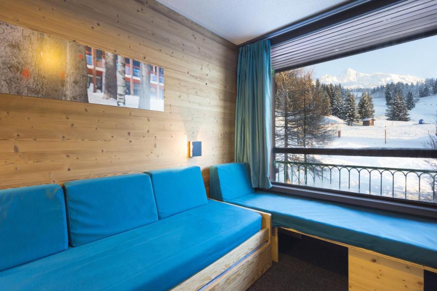 Skiverleih Résidence des Lauzières - Les Arcs - Wohnzimmer