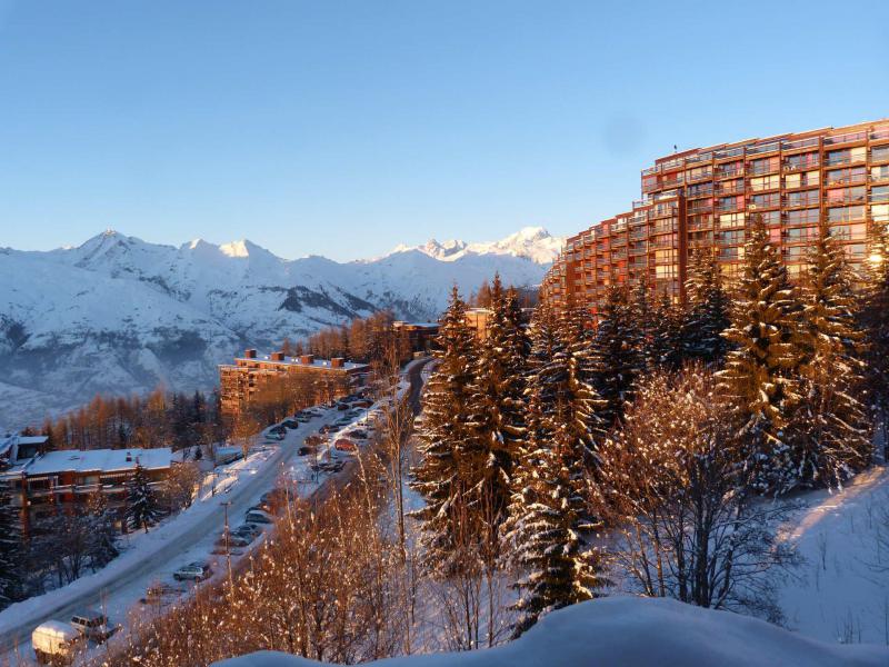 Location au ski Studio 2 personnes (1120) - Résidence Grand Arbois - Les Arcs - Extérieur hiver