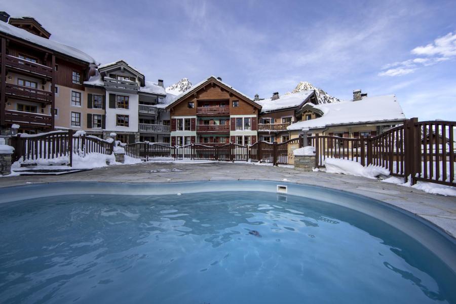 Аренда на лыжном курорте Квартира студия для 2 чел. (210) - Résidence Hameau du Glacier - Les Arcs - зимой под открытым небом