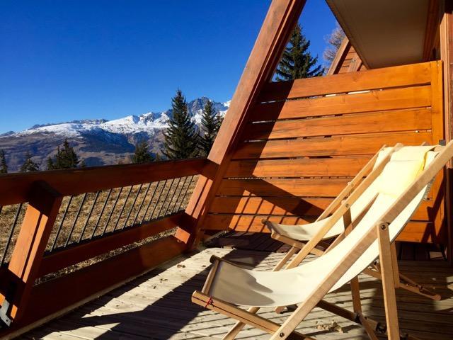 Alquiler al esquí Estudio -espacio montaña- para 5 personas (13R) - Résidence Haut de l'Adret - Les Arcs - Terraza