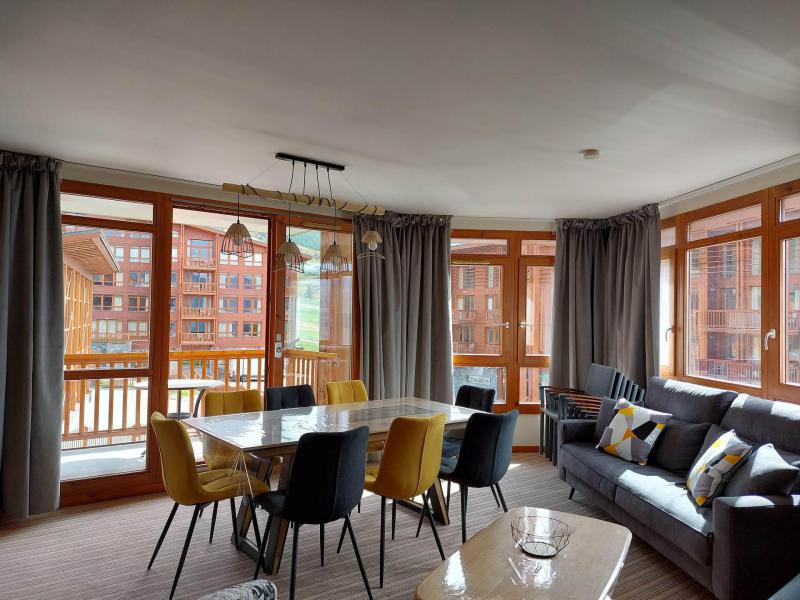 Rent in ski resort 3 room apartment 8 people (200) - Résidence Iseran - Les Arcs - Living room