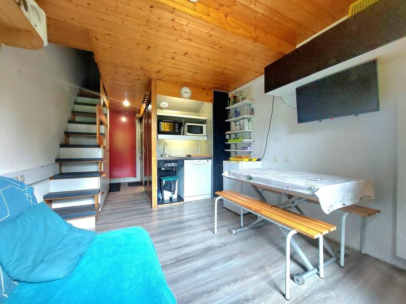 Ski verhuur Appartement 2 kamers mezzanine 5 personen (1515) - Résidence l'Aiguille Grive 1 - Les Arcs - Woonkamer