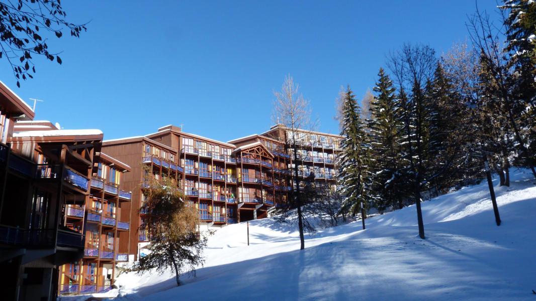 Location au ski Appartement 1 pièces mezzanine 5 personnes (340) - Résidence l'Aiguille Grive Bât I - Les Arcs - Extérieur hiver
