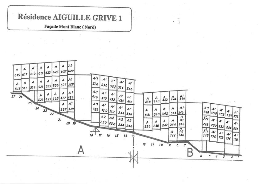 Wynajem na narty Résidence l'Aiguille Grive Bât I - Les Arcs - Plan