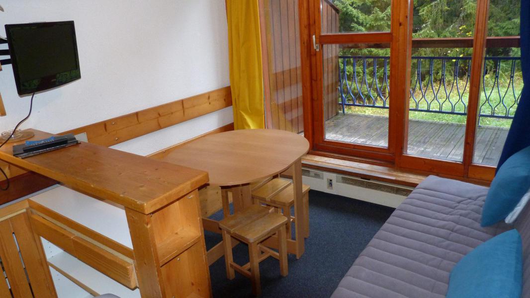 Ski verhuur Appartement 1 kamers 5 personen (242) - Résidence l'Aiguille Grive Bât I - Les Arcs - Woonkamer