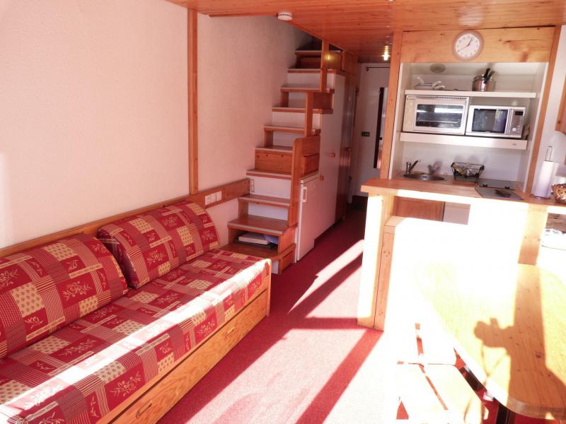 Ski verhuur Appartement 2 kamers mezzanine 6 personen (1406) - Résidence l'Aiguille Grive Bât I - Les Arcs - Woonkamer