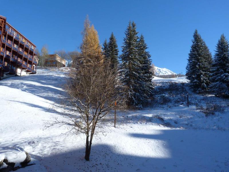 Location au ski Appartement 2 pièces 5 personnes (213) - Résidence l'Aiguille Grive Bât II - Les Arcs - Extérieur hiver