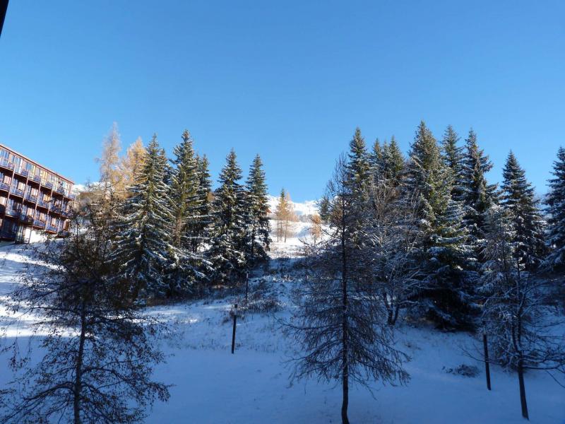 Location au ski Studio coin montagne 5 personnes (204) - Résidence l'Aiguille Grive Bât II - Les Arcs - Extérieur hiver