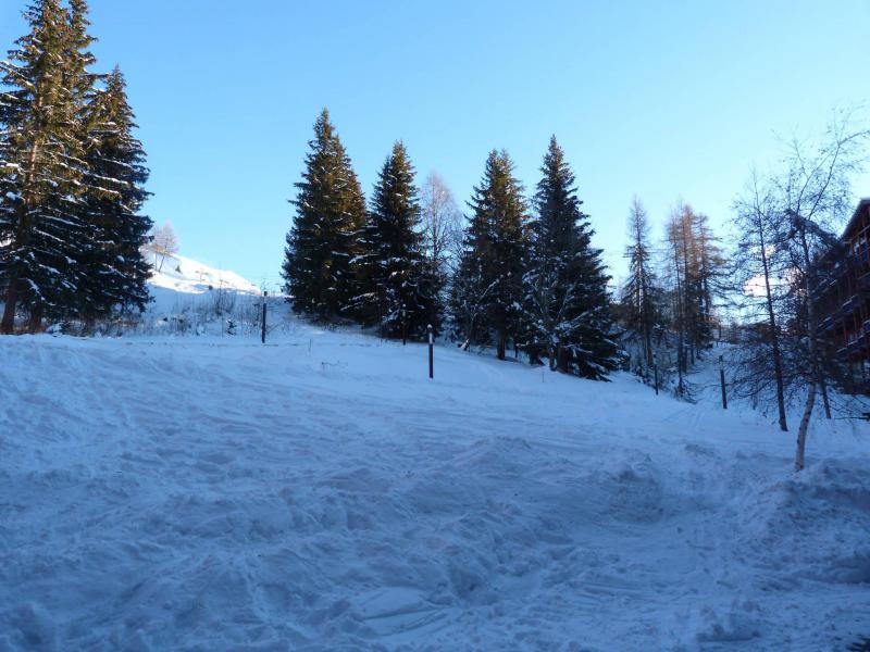 Location au ski Studio mezzanine 6 personnes (112) - Résidence l'Aiguille Grive Bât II - Les Arcs - Extérieur hiver