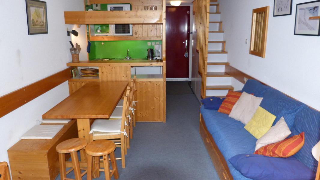 Ski verhuur Appartement 2 kamers 6 personen (322) - Résidence l'Aiguille Grive Bât III - Les Arcs - Woonkamer