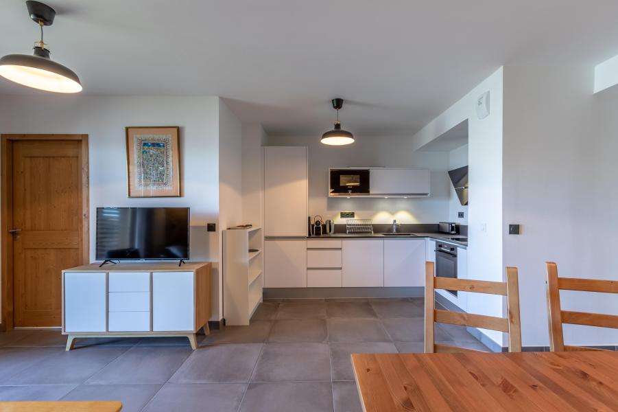 Ski verhuur Appartement 3 kamers 6 personen (A21) - Résidence L'Ecrin - Les Arcs - Woonkamer