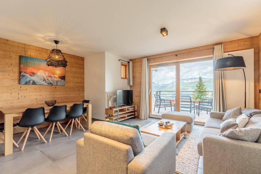 Ski verhuur Appartement 4 kamers 8 personen (B21) - Résidence L'Ecrin - Les Arcs - Woonkamer