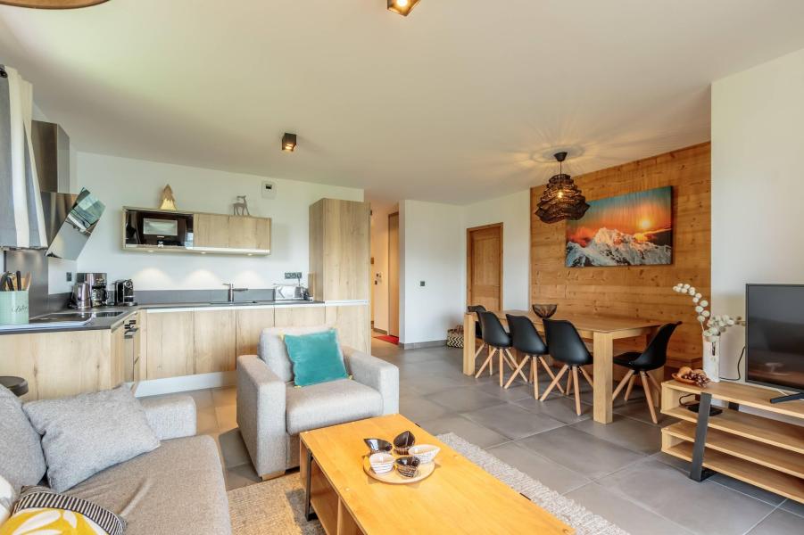 Ski verhuur Appartement 4 kamers 8 personen (B21) - Résidence L'Ecrin - Les Arcs - Woonkamer