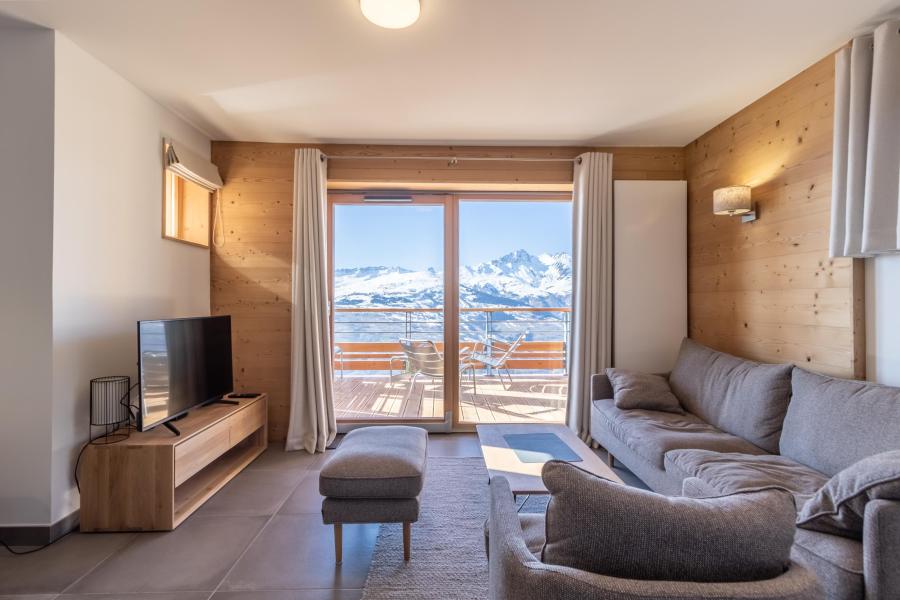 Ski verhuur Appartement 4 kamers 8 personen (B41) - Résidence L'Ecrin - Les Arcs - Woonkamer