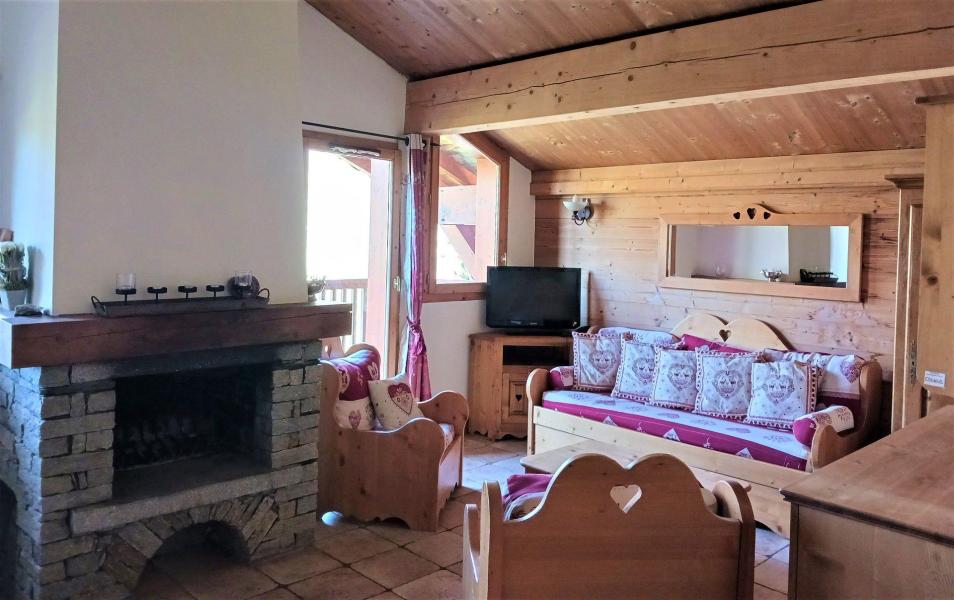 Rent in ski resort 4 room apartment 8 people (12R) - Résidence le Chamois - Les Arcs - Living room