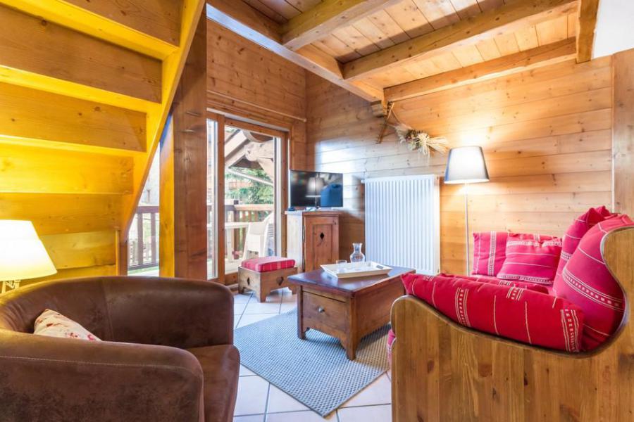 Ski verhuur Appartement duplex 3 kamers 6 personen (21) - Résidence le Chantel - Les Arcs - Woonkamer