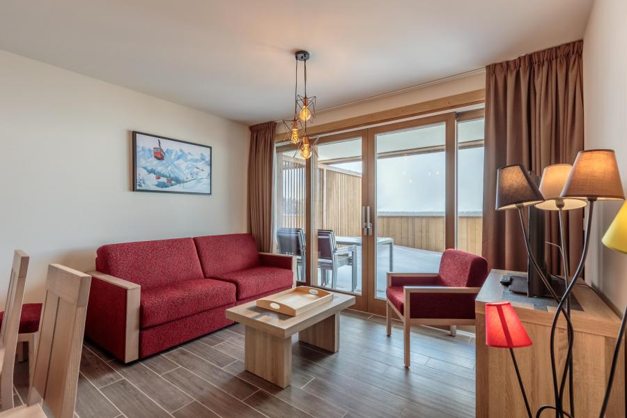 Skiverleih 3-Zimmer-Appartment für 6 Personen (103) - Résidence le Ridge - Les Arcs - Wohnzimmer