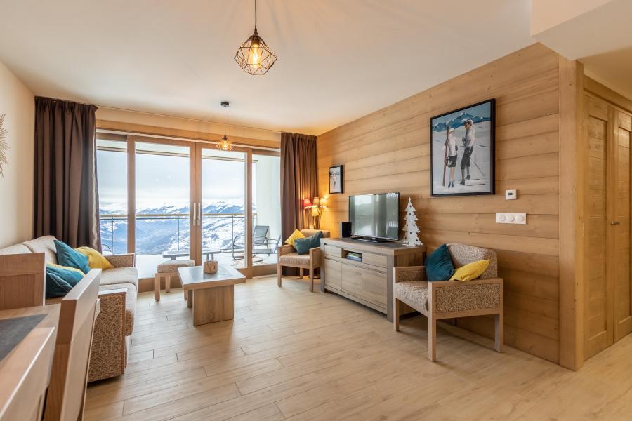 Skiverleih 3-Zimmer-Appartment für 6 Personen (504) - Résidence le Ridge - Les Arcs - Wohnzimmer