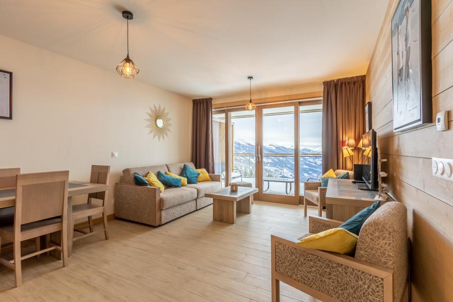 Skiverleih 3-Zimmer-Appartment für 6 Personen (504) - Résidence le Ridge - Les Arcs - Wohnzimmer