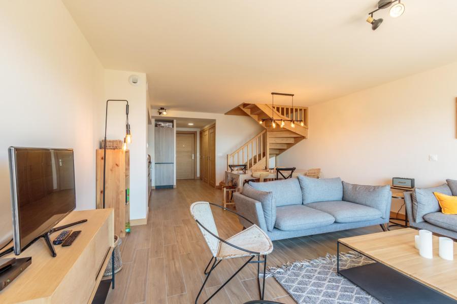 Skiverleih 4-Zimmer-Appartment für 10 Personen (110) - Résidence le Ridge - Les Arcs - Wohnzimmer