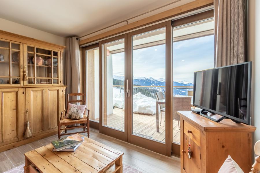 Ski verhuur Appartement 3 kamers bergnis 8 personen (403) - Résidence le Ridge - Les Arcs - Woonkamer