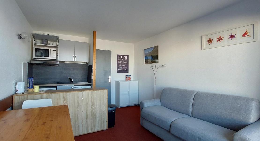 Skiverleih 2-Zimmer-Appartment für 4 Personen (513) - Résidence le Ruitor - Les Arcs - Wohnzimmer