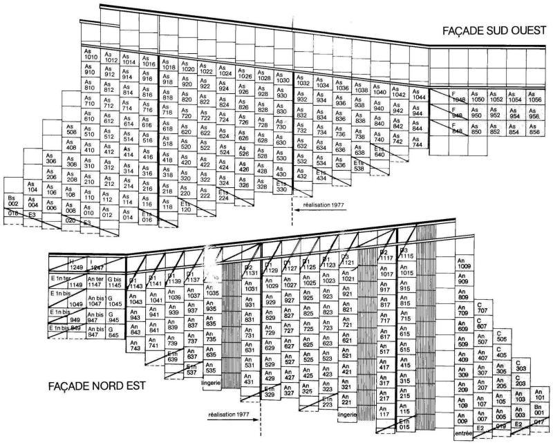 Wynajem na narty Apartament 2 pokojowy 5 osób (214) - Résidence le Ruitor - Les Arcs - Plan