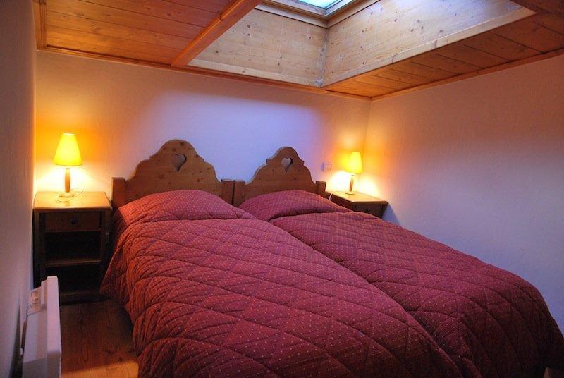 Skiverleih 4 Zimmer Maisonettewohnung für 6 Personen (B16) - Résidence le St Bernard - Les Arcs - Schlafzimmer